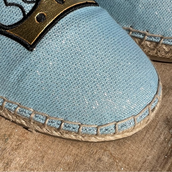 Circus By Sam Edelman Leni 6 Espadrille Flats  Blue/Silver Sz 8 Good Condition - Picture 8 of 9